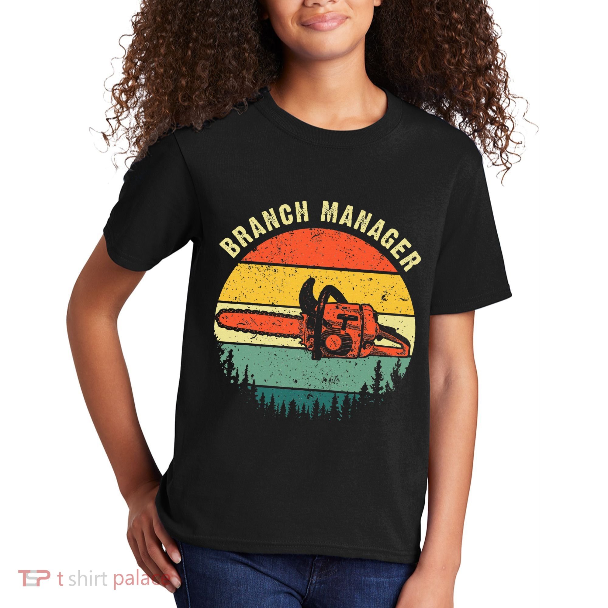 Cool Lumberjack Art Women Arborist Logger Branch Manager Kids T-Shirt