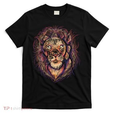 Colorful Lion Abstract T-Shirt