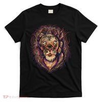 Colorful Lion Abstract T-Shirt thumb 0