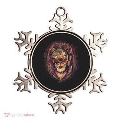 Colorful Lion Abstract Ornament