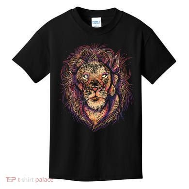 Colorful Lion Abstract Kids T-Shirt
