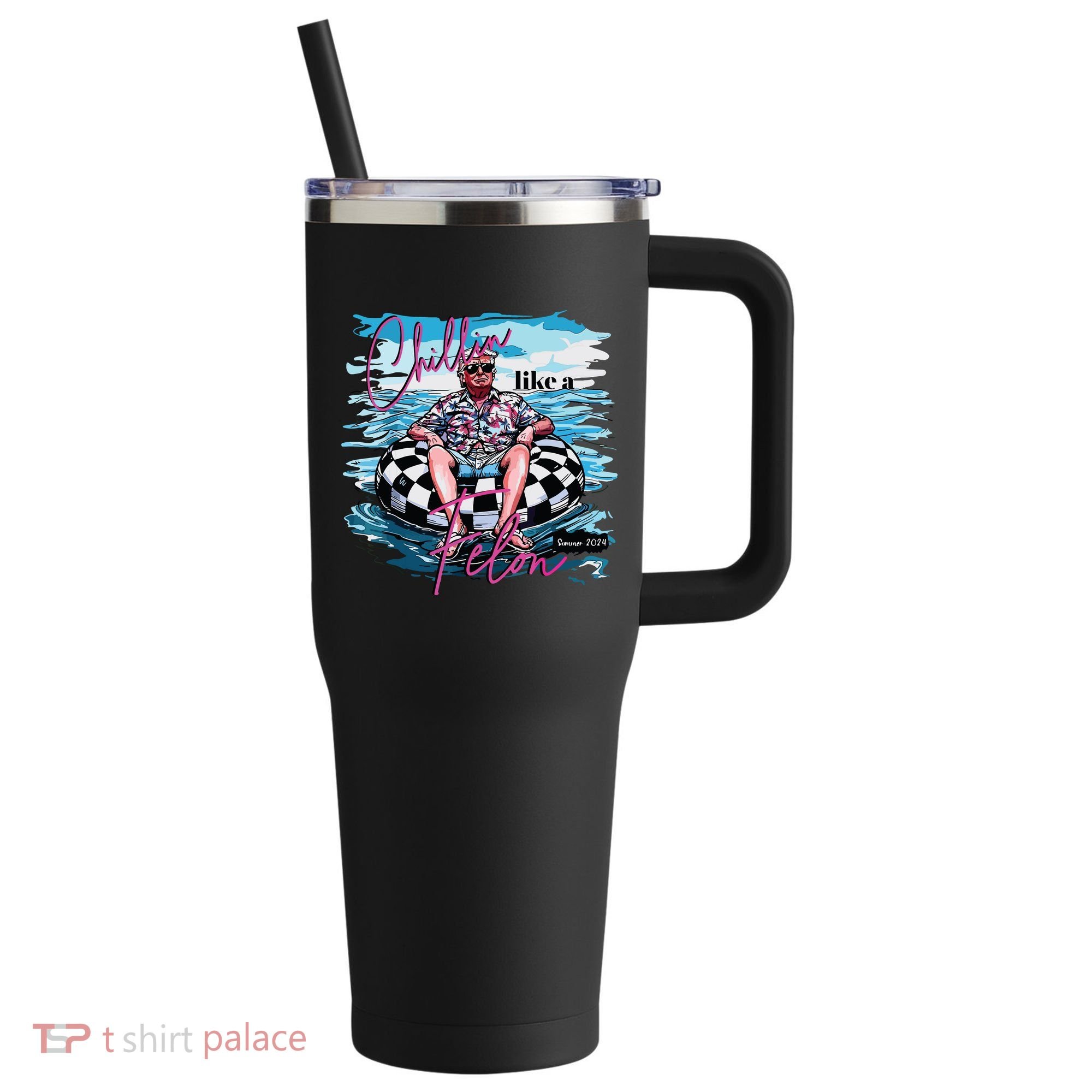 Chillin Like A Felon 40oz Vacuum Insulated Stainless Steel Travel Tumbler