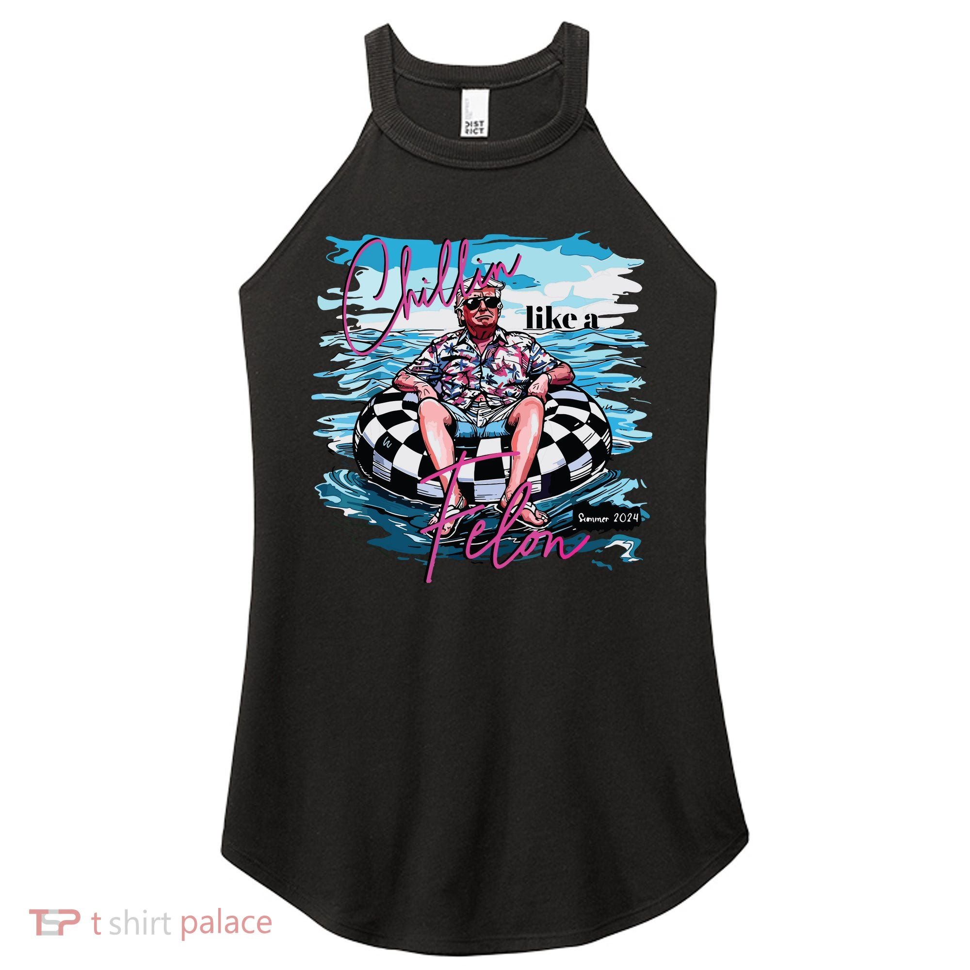 Chillin Like A Felon Women's Perfect Tri Rocker Tank