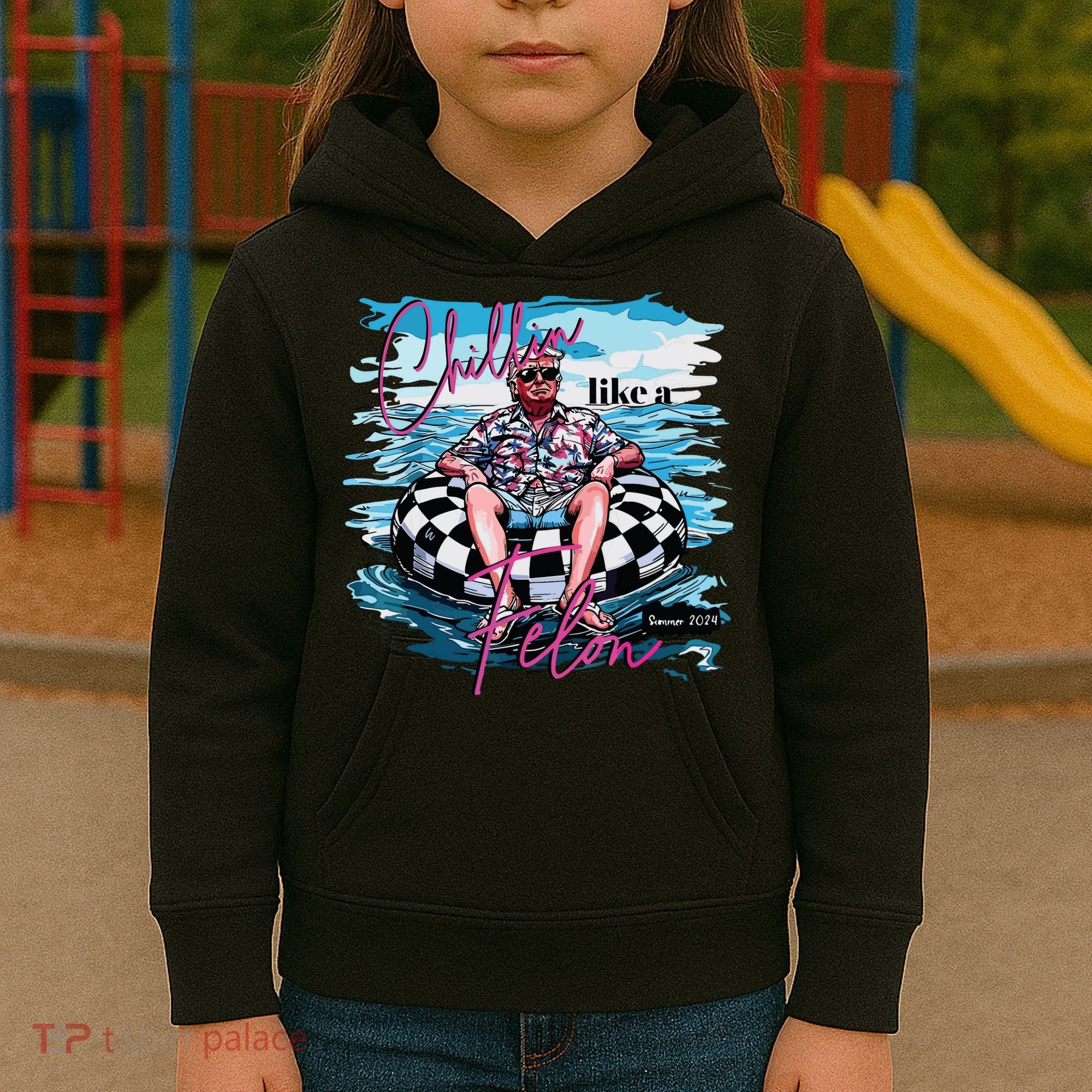 Chillin Like A Felon Kids Hoodie