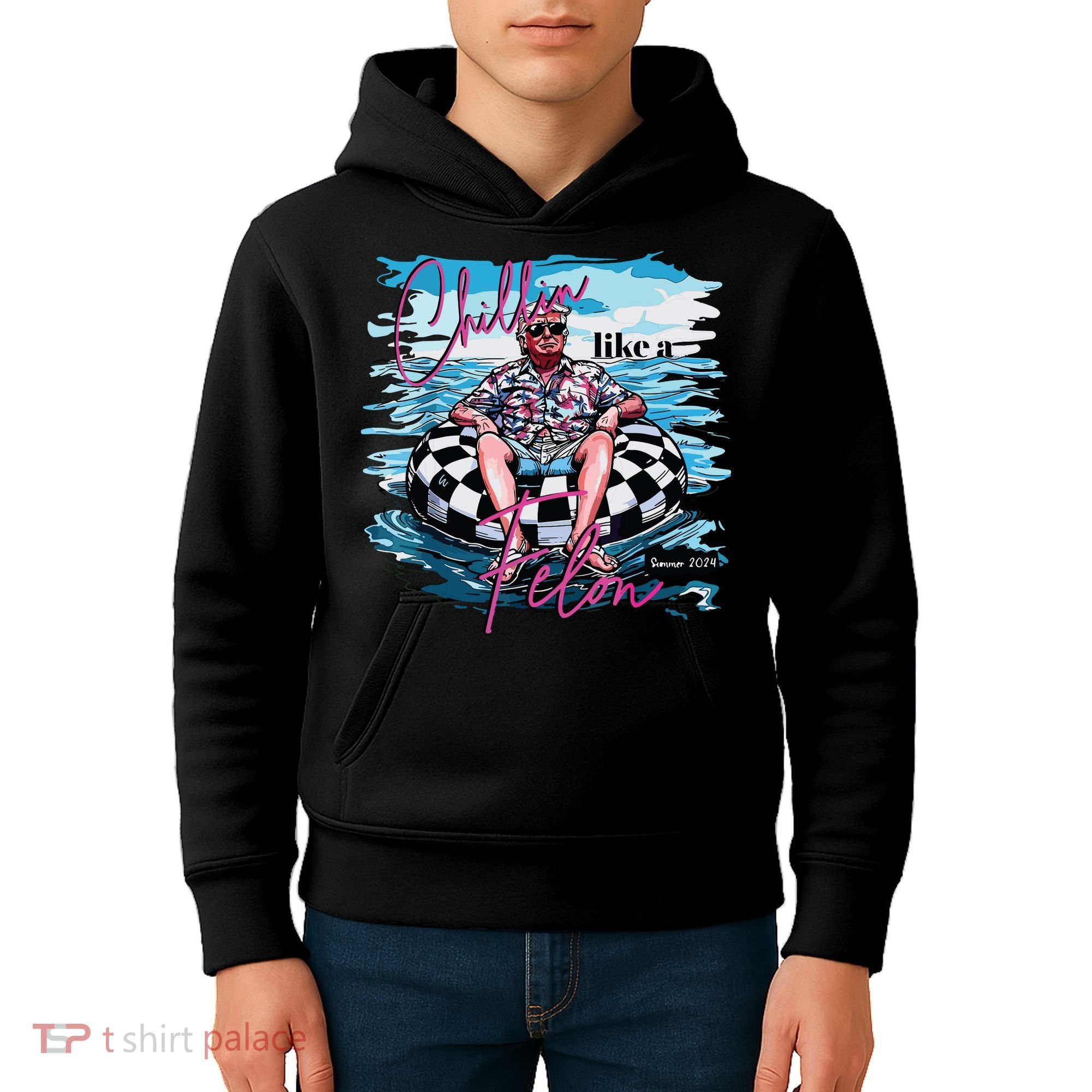 Chillin Like A Felon Kids Hoodie