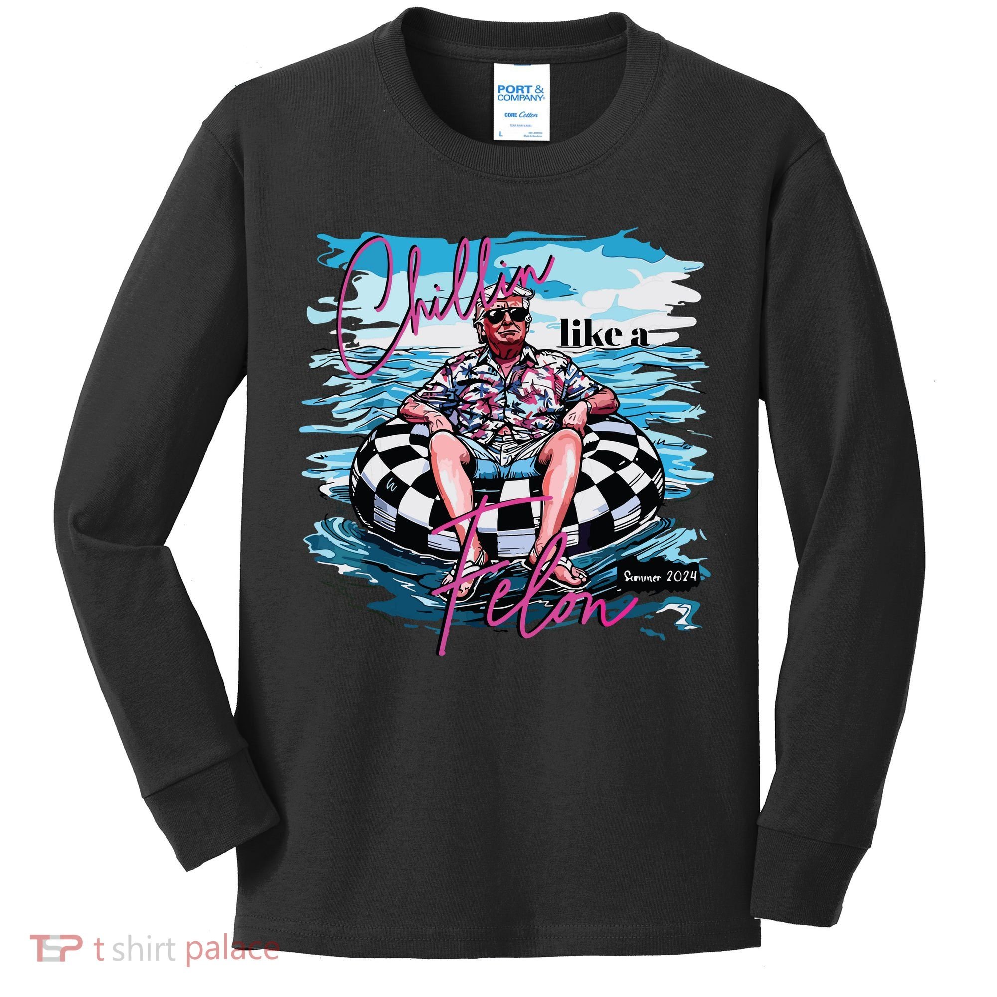 Chillin Like A Felon Kids Long Sleeve Shirt