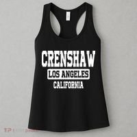 Crenshaw Los Angeles California South Central Hip Hop Gangsta Rap Women's Tank Top thumb 3
