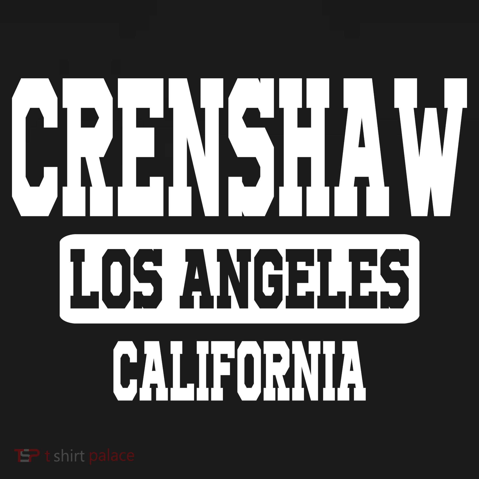 Crenshaw Los Angeles California South Central Hip Hop Gangsta Rap Women's Tank Top