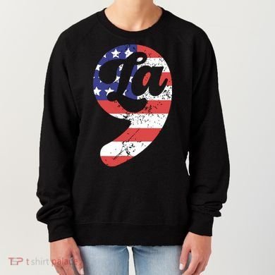 Comma La American Flag Kamala Harris Women's Sweatshirt