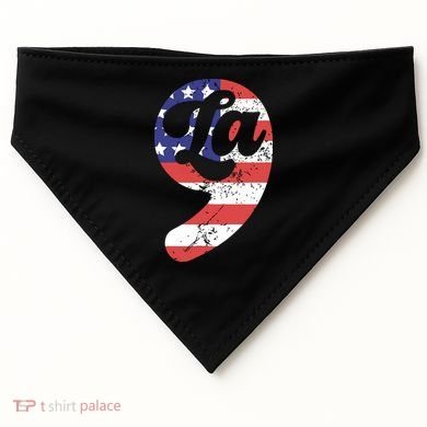 Comma La American Flag Kamala Harris USA-Made Doggie Bandana