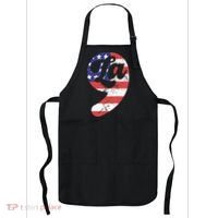 Comma La American Flag Kamala Harris Apron thumb 0