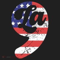Comma La American Flag Kamala Harris Beanie thumb 2