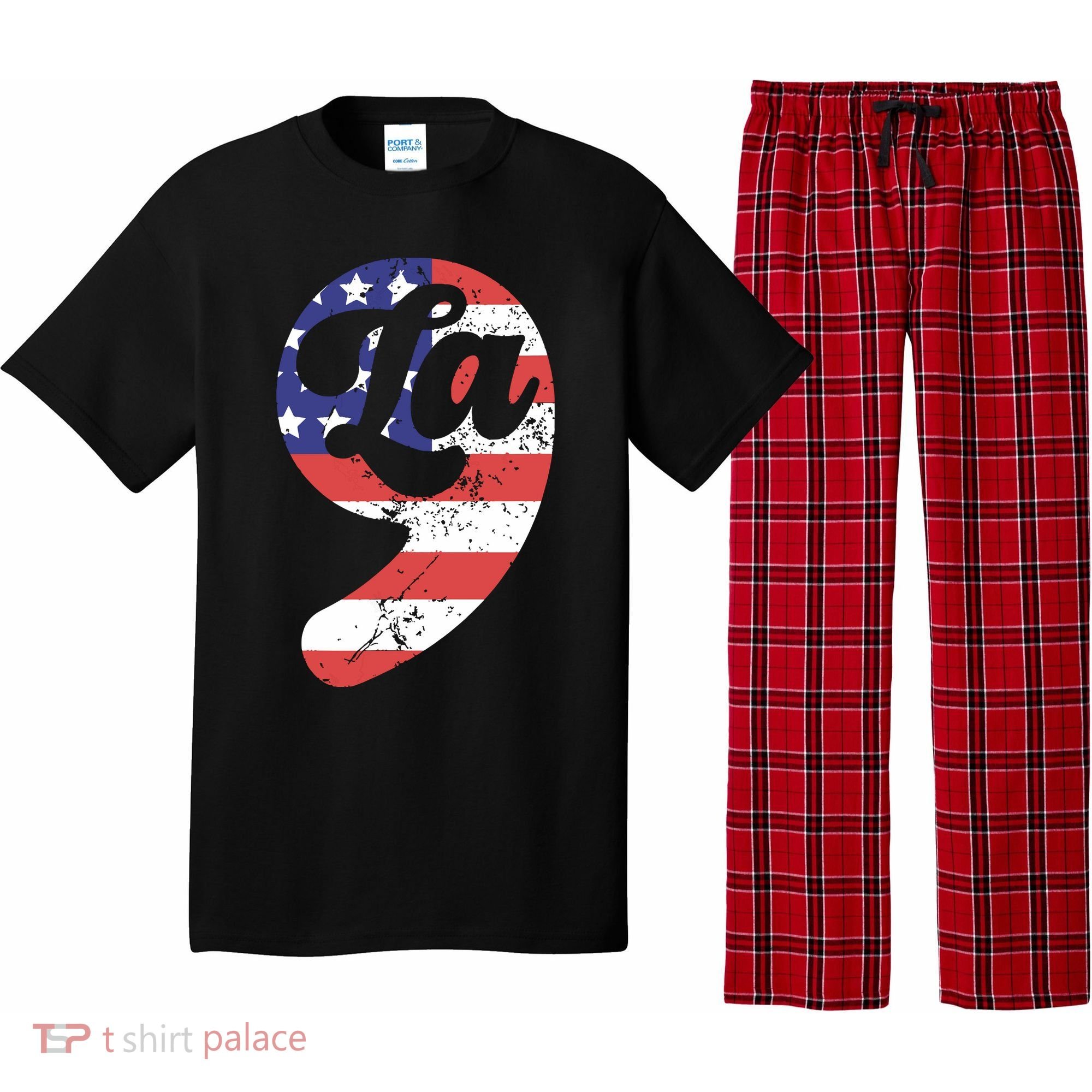 Comma La American Flag Kamala Harris Pajama Set