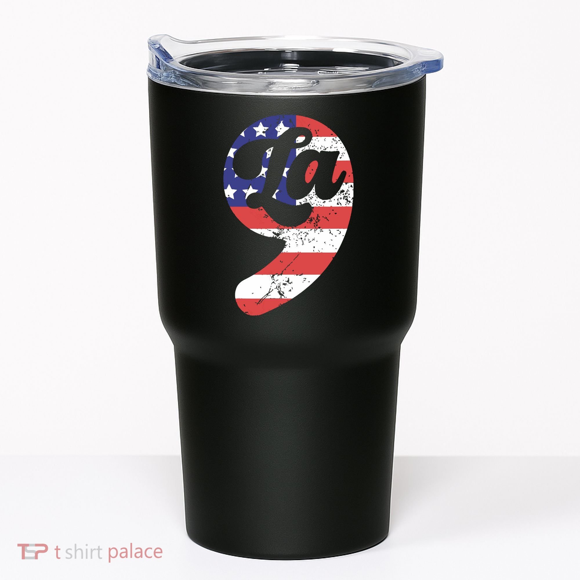 Comma La American Flag Kamala Harris Tumbler