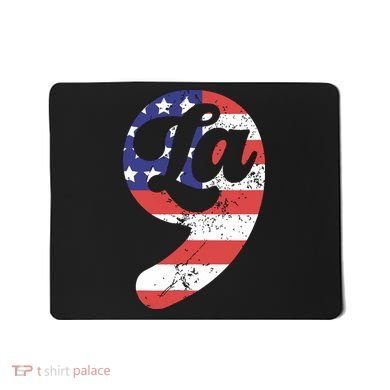 Comma La American Flag Kamala Harris Mousepad