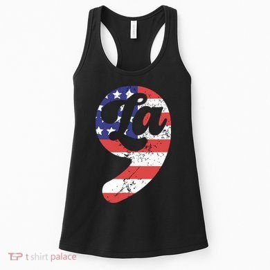 Comma La American Flag Kamala Harris Women's Tank Top