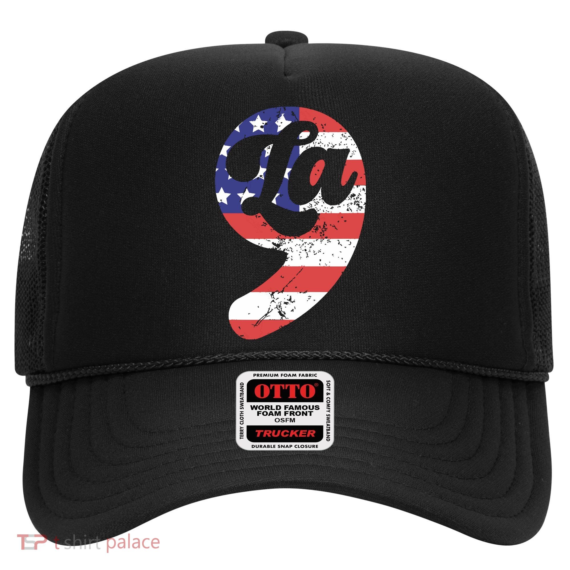 Comma La American Flag Kamala Harris Hat