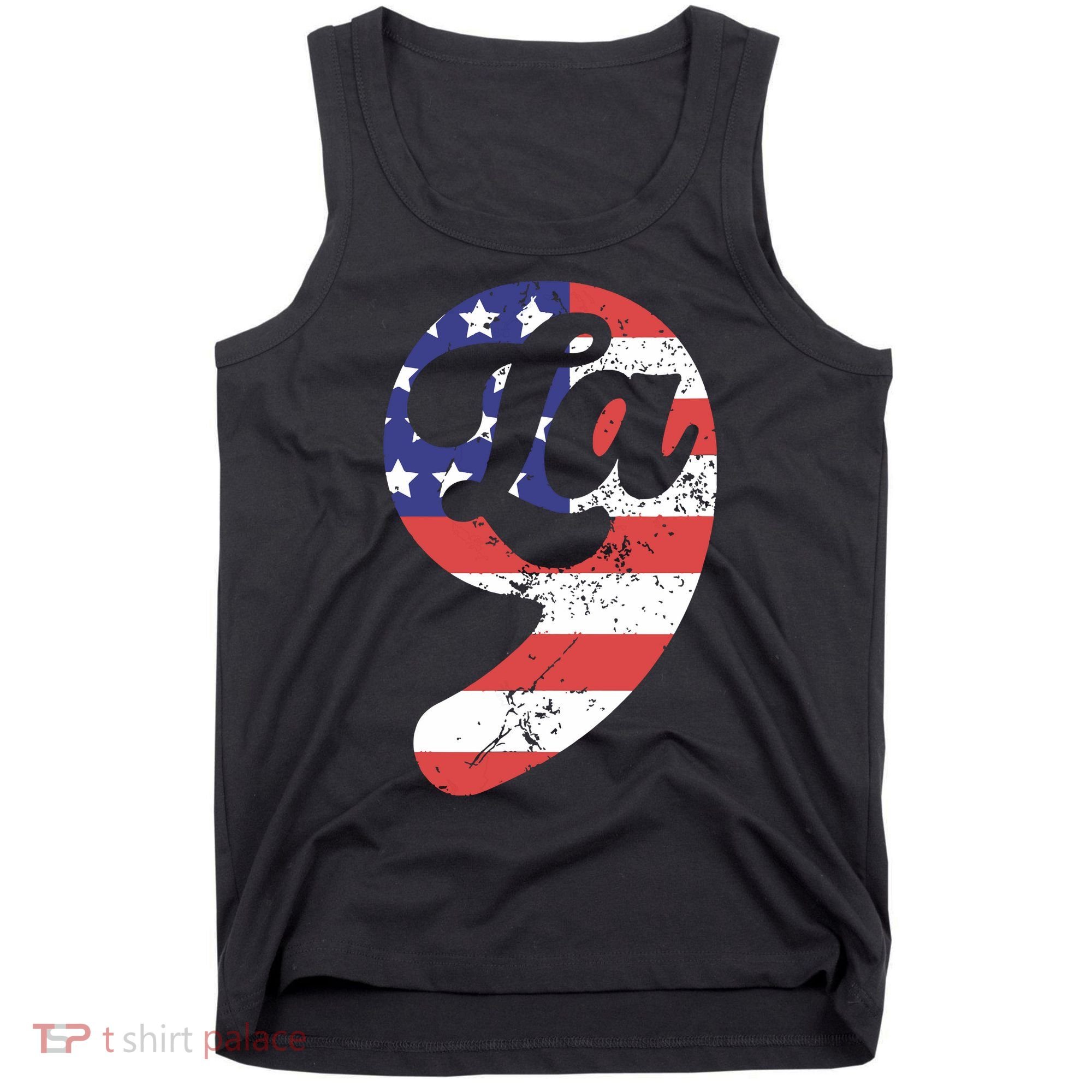 Comma La American Flag Kamala Harris Tank Top