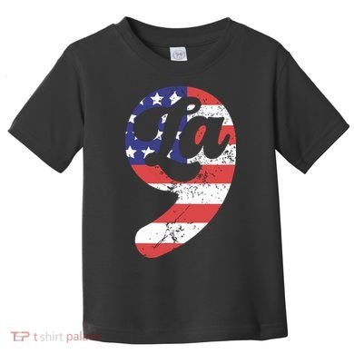 Comma La American Flag Kamala Harris Toddler T-Shirt