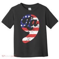 Comma La American Flag Kamala Harris Toddler T-Shirt thumb 0