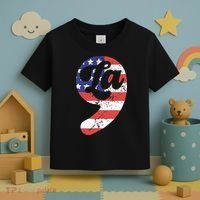 Comma La American Flag Kamala Harris Toddler T-Shirt thumb 3
