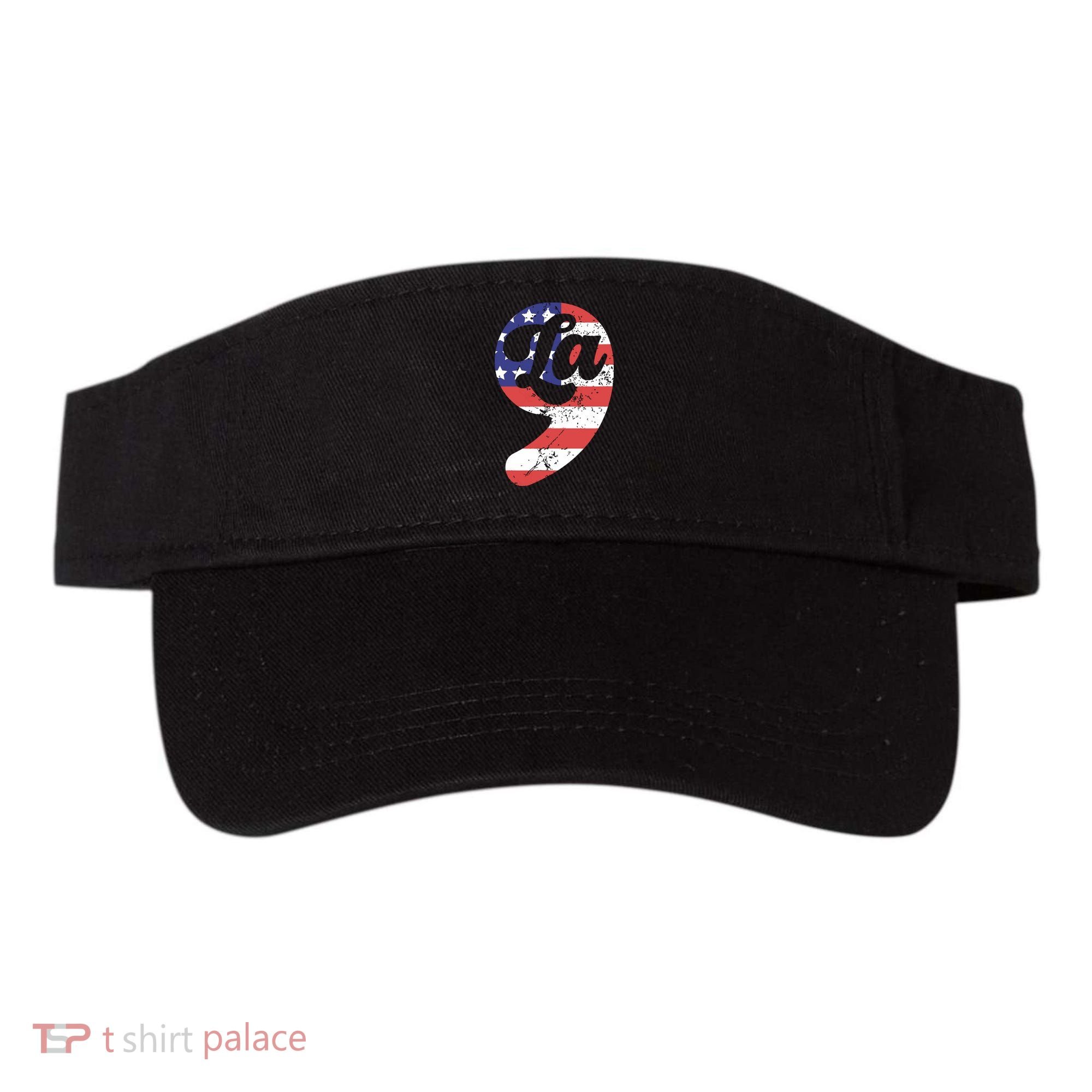 Comma La American Flag Kamala Harris Visor
