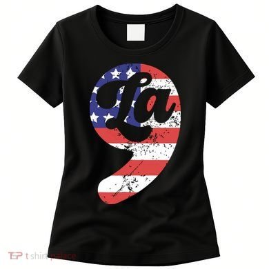 Comma La American Flag Kamala Harris Women's T-Shirt