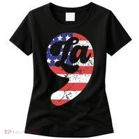 Comma La American Flag Kamala Harris Women's T-Shirt thumb 0