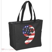 Comma La American Flag Kamala Harris Tote Bag thumb 2