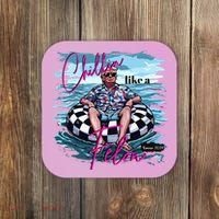 Chillin Like A Felon Trump For President 2024 Coaster thumb 0
