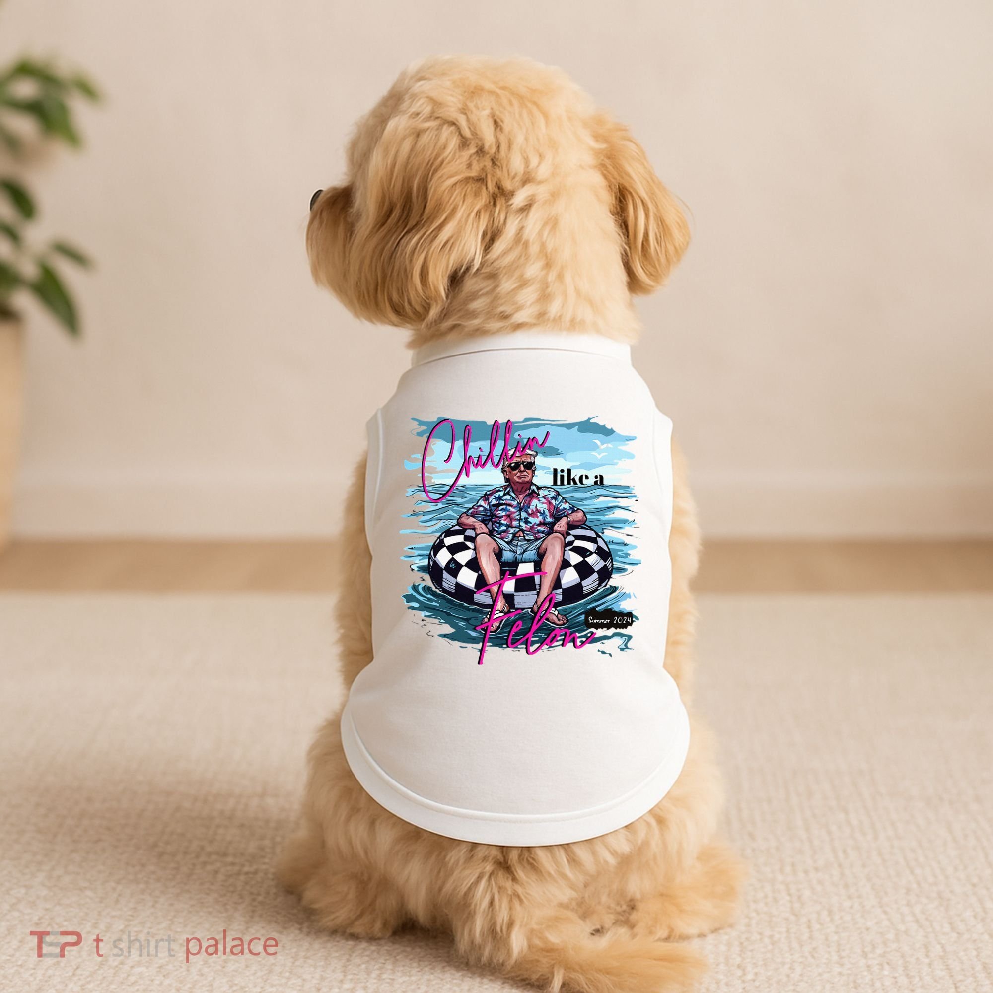 Chillin Like A Felon Trump For President 2024 Doggie Tank