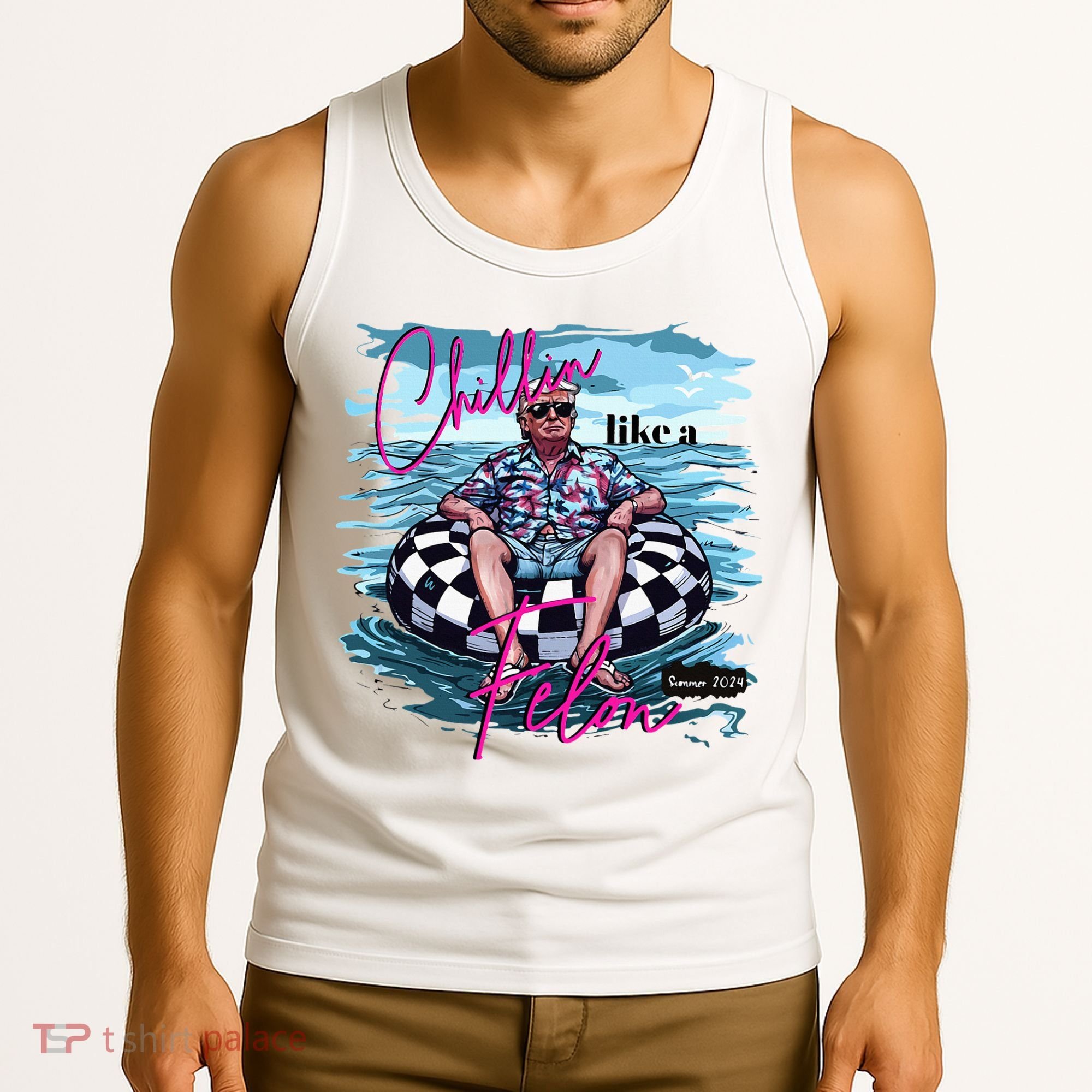 Chillin Like A Felon Trump For President 2024 Tank Top
