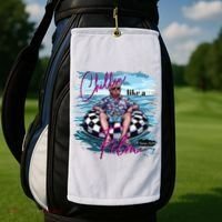 Chillin Like A Felon Trump For President 2024 Golf Towel thumb 2