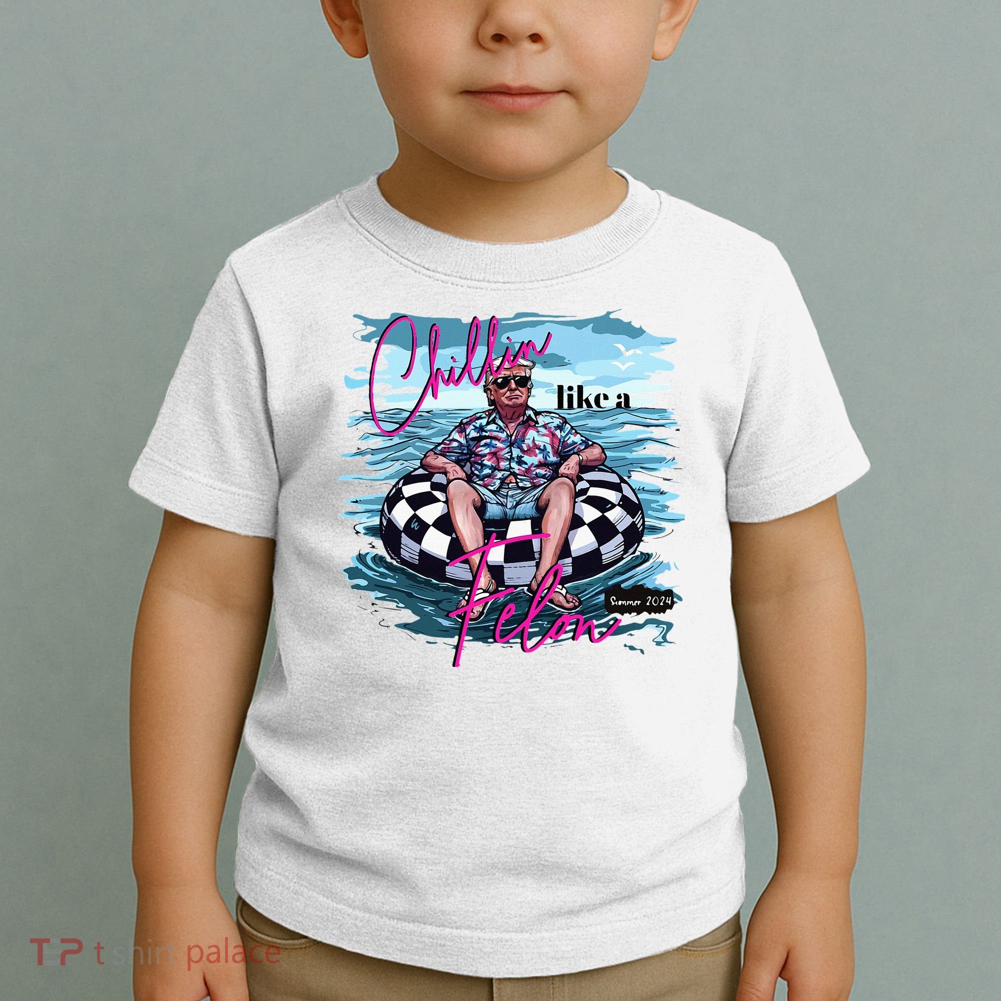 Chillin Like A Felon Trump For President 2024 Toddler T-Shirt