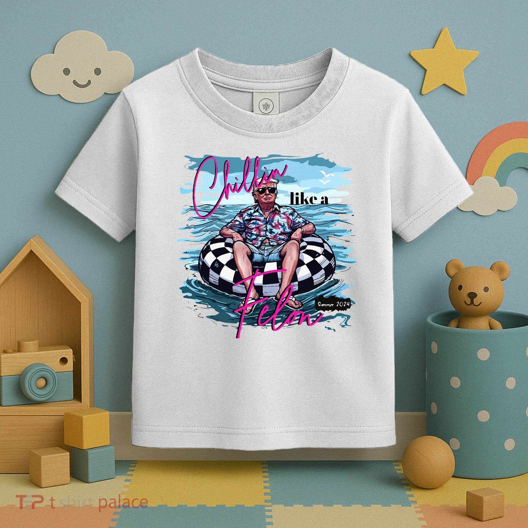 Chillin Like A Felon Trump For President 2024 Toddler T-Shirt