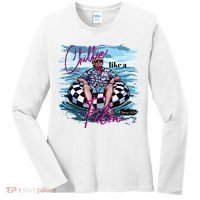 Chillin Like A Felon Trump For President 2024 Women's Long Sleeve Shirt thumb 0