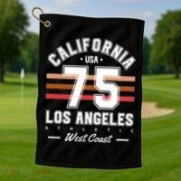 California Los Angeles Golf Towel thumb 1