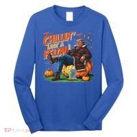 Chillin Like A Felon Donald Trump Buschlight Beer Halloween Long Sleeve Shirt thumb 0
