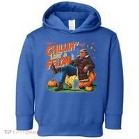 Chillin Like A Felon Donald Trump Buschlight Beer Halloween Toddler Hoodie thumb 0