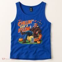 Chillin Like A Felon Donald Trump Buschlight Beer Halloween Tank Top thumb 2