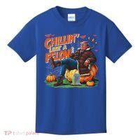 Chillin Like A Felon Donald Trump Buschlight Beer Halloween Kids T-Shirt thumb 0