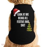 Christmas Look At Me Being All Festive And Shit Doggie Tank thumb 0