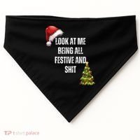 Christmas Look At Me Being All Festive And Shit USA-Made Doggie Bandana thumb 0