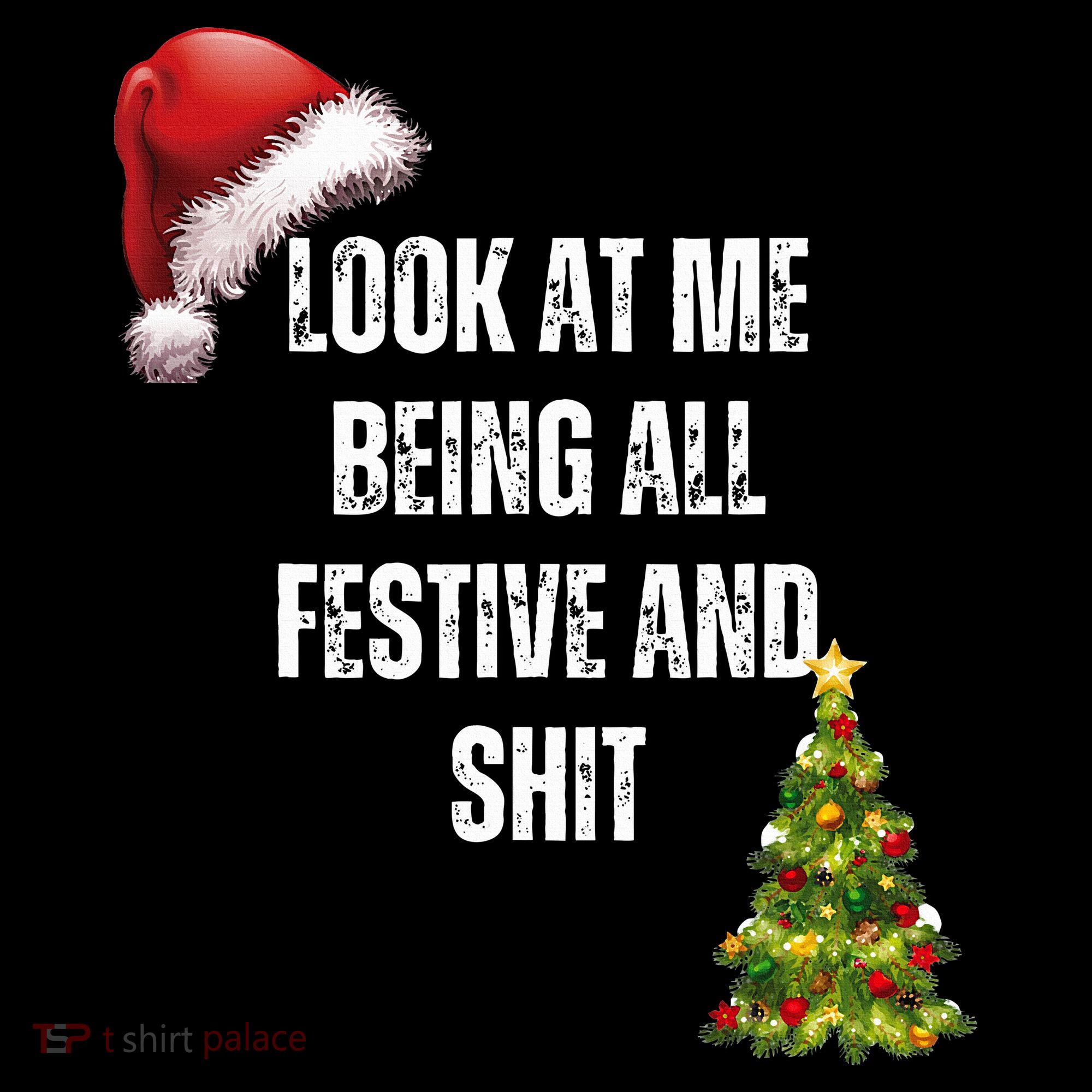 Christmas Look At Me Being All Festive And Shit Women's Hoodie