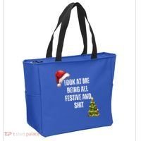 Christmas Look At Me Being All Festive And Shit Tote Bag thumb 2