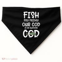 Catholic Lent And Easter Christian Lenten Fish Fry Friday USA-Made Doggie Bandana thumb 0