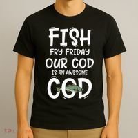 Catholic Lent And Easter Christian Lenten Fish Fry Friday T-Shirt thumb 3