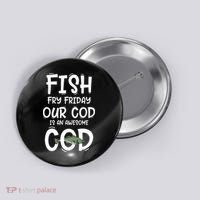 Catholic Lent And Easter Christian Lenten Fish Fry Friday Button thumb 0