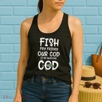 Catholic Lent And Easter Christian Lenten Fish Fry Friday Women's Tank Top thumb 2
