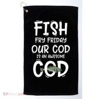 Catholic Lent And Easter Christian Lenten Fish Fry Friday Golf Towel thumb 0